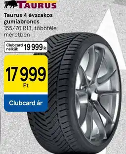 Tesco Taurus 4 évszakos gumiabroncs ajánlat
