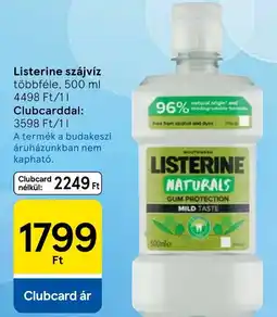 Tesco listerine szájvíz ajánlat