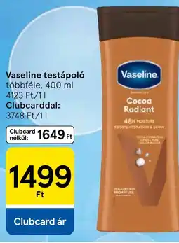 Tesco Vaseline testápoló ajánlat
