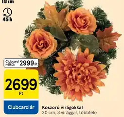 Tesco Koszorú virágokkal ajánlat