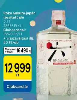 Tesco Roku gin ajánlat