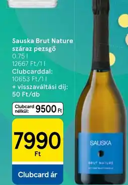 Tesco Sauska brut nature ajánlat