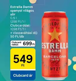 Tesco estrella damm ajánlat