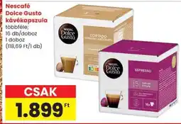 Spar NESCAFE Dolce Gusto kávékapszula ajánlat