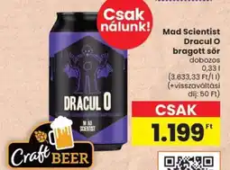 Spar Mad Scientist Dracul O braggott sör ajánlat