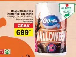 Spar Ooops! Halloween háztartási papírtörlő ajánlat