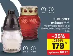 Spar S-BUDGET mécses ajánlat