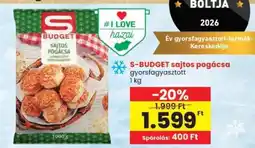 Spar S-BUDGET sajtos pogácsa ajánlat