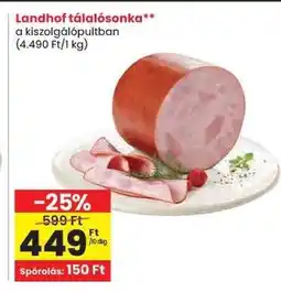 Spar Landhof tálalósonka ajánlat