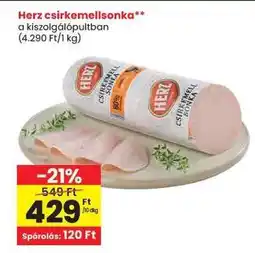 Spar Herz csirkemellsonka ajánlat