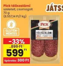 Spar PICK Téliszalámi ajánlat