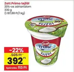 Spar Zott Primo Tejföl ajánlat