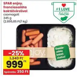 Spar SPAR enjoy. franciasaláta koktélvirslivel ajánlat