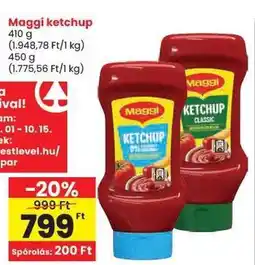 Spar Maggi ketchup ajánlat