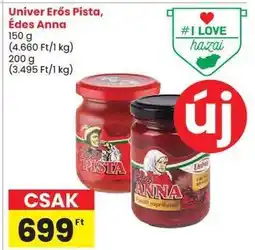 Spar Univer Erős Pista, Édes Anna ajánlat