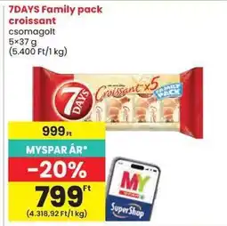 Spar 7DAYS Family Pack croissant ajánlat