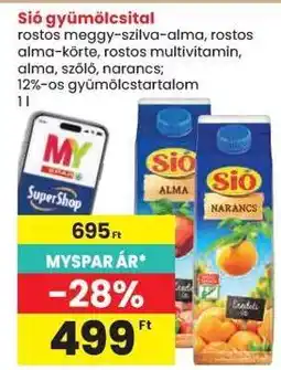 Spar Sió gyümölcsital ajánlat