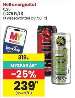 Spar HELL Energiaital ajánlat