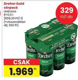 Spar Dreher Gold sörpack ajánlat