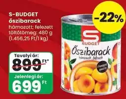 Spar S-BUDGET őszibarack ajánlat