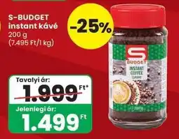 Spar S-BUDGET instant kávé ajánlat