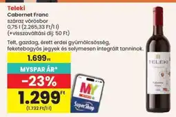 Spar TELEKI CABERNET FRANC ajánlat