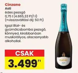 Spar Cinzano Asti ajánlat