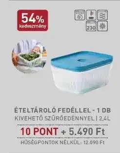 Spar ÉTELTÁROLÓ FEDÉLLEL - 1 DB ajánlat