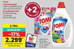 Spar Tomi mosószergél ajánlat