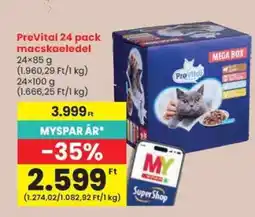 Spar PreVital 24 pack macskaeledel ajánlat