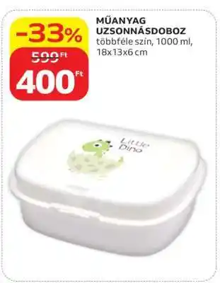 MŰANYAG UZSONNÁSDOBOZ