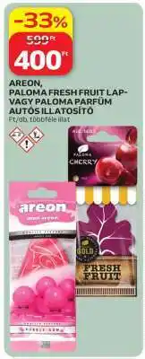 Auchan AREON, PALOMA FRESH FRUIT LAP- VAGY PALOMA PARFÜM AUTÓS ILLATOSÍTÓ ajánlat