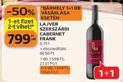 Auchan LAJVER SZEKSZÁRDI CABERNET FRANK ajánlat
