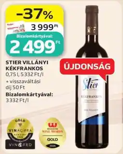 Auchan STIER VILLÁNYI KÉKFRANKOS ajánlat