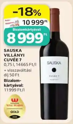 Auchan SAUSKA VILLÁNYI CUVÉE 7 ajánlat