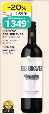 Auchan Soltész Egri Bikavér ajánlat
