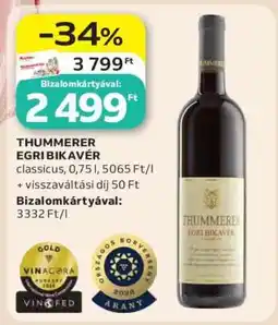 Auchan Thummerer Egri Bikavér ajánlat