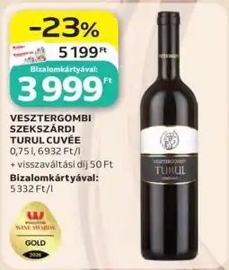 Auchan VESZTERGOMBI SZEKSZÁRDI TURUL CUVÉE ajánlat