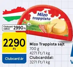 Tesco Mizo trappista sajt ajánlat
