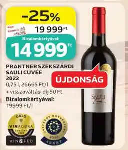 Auchan PRANTNER SZEKSZÁRDI SAULI CUVÉE 2022 ajánlat