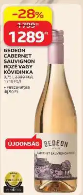 Auchan GEDEON CABERNET SAUVIGNON ROZÉ VAGY KÖVIDINKA ajánlat