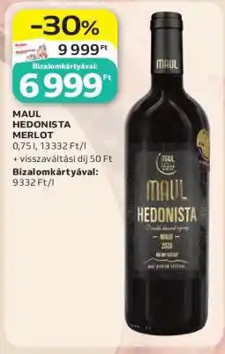 Auchan MAUL HEDONISTA MERLOT ajánlat