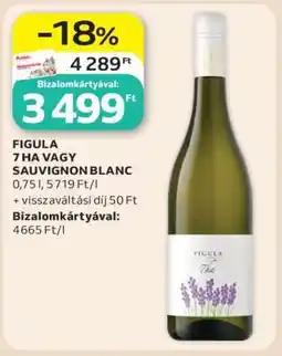 Auchan FIGULA 7 HA VAGY SAUVIGNON BLANC ajánlat