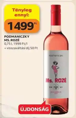 Auchan Podmaniczky Ms. Rozé ajánlat