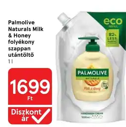 Tesco Palmolive naturals szappan utántöltő ajánlat