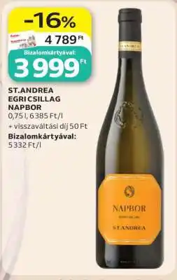 Auchan ST.ANDREA EGRI CSILLAG NAPBOR ajánlat