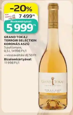 Auchan GRAND TOKAJ TERROIR SELECTION KORONÁS ASZÚ ajánlat