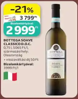 Auchan BOTTEGA SOAVE CLASSICO D.O.C ajánlat