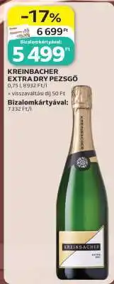 Auchan KREINBACHER Extra Dry Pezsgő ajánlat