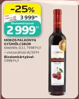 Auchan MOKOS PALKONYA GYÜMÖLCSBOR ajánlat